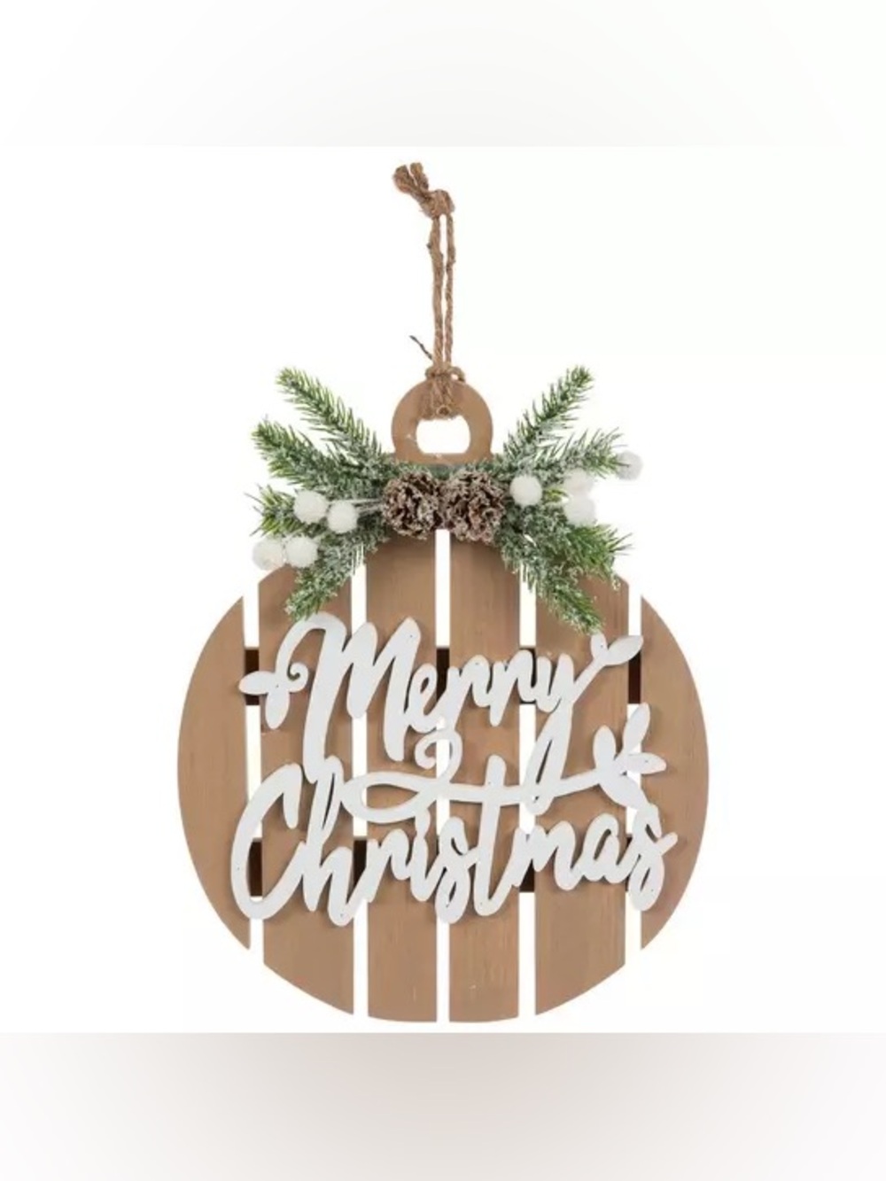 Slatted Merry Christmas Wood Wall Decor